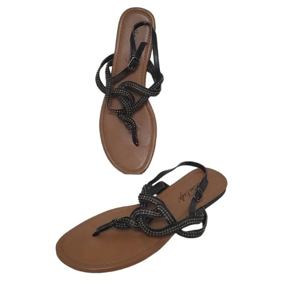 American Eagle Strappy Embellished Strap Sandals - Picture 1 of 3